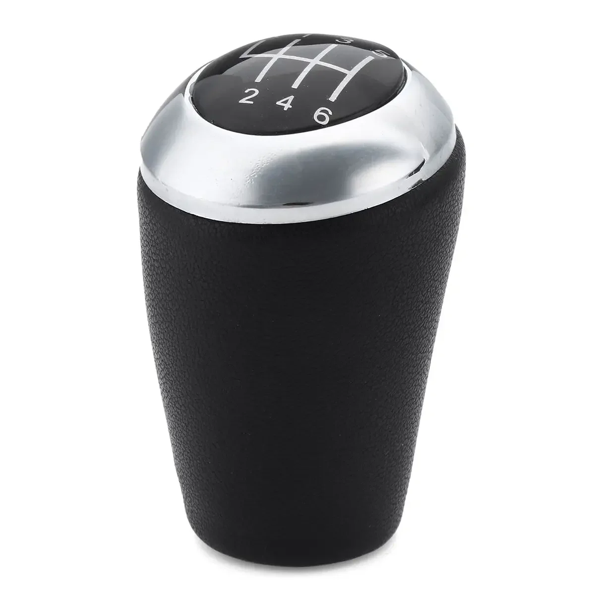Хромированная кожаная 6-скоростная автомобильная ручка переключения передач