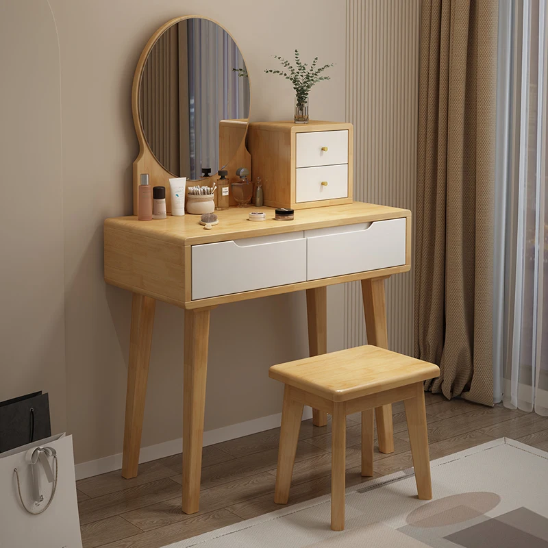 

Lighting Dressing Table Set Organizers Mirror Chair Dressing Table Multifunctional Bedroom De Maquiagem Furniture Makeup