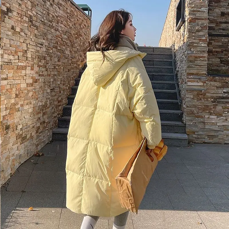 New Womens Winter Clothing Coat Parkas Super Hot Coats Hooded Long Cotton Padded Jacket Jackets  Fashion Loose