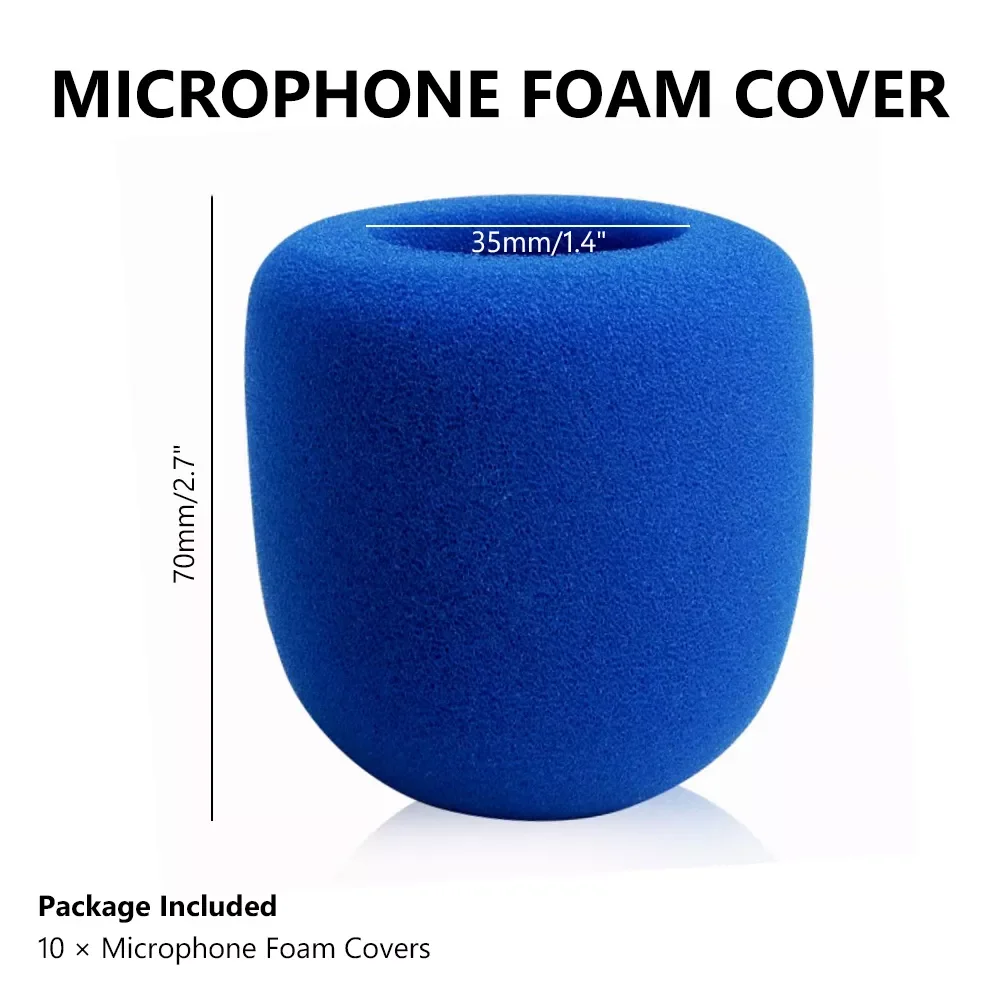 Universal Thickened Washable And Breathable Microphone Accessories Mic Foam Cover Handheld Karaoke Microphone Cover enlarge