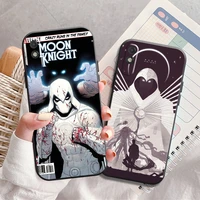 marvel logo moon knight phone case for xiaomi redmi 7 7a 8 8a 9 9i 9at 9t 9a 9c note 7 8 2021 8t 8 pro soft silicone cover