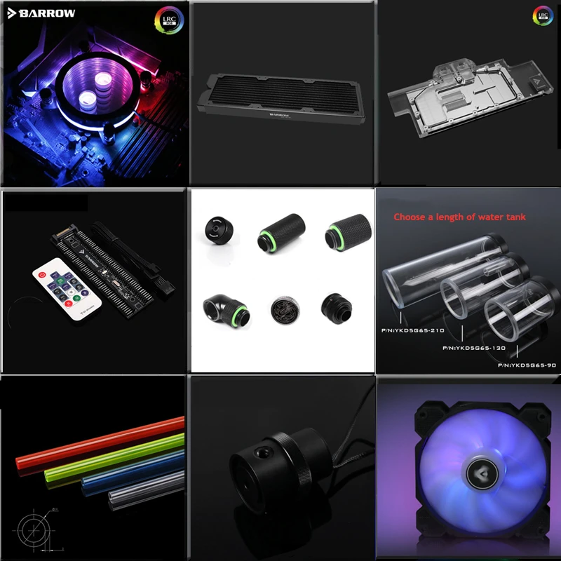 Набор водяного охлаждения Barrow PC мод DIY для процессора GPU Сплит водяное охлаждение