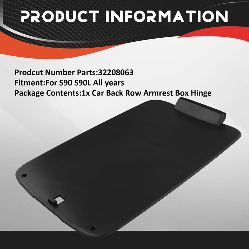 Автомобильный задний подлокотник петля крышка 32208063 для Volvo S90 S90L