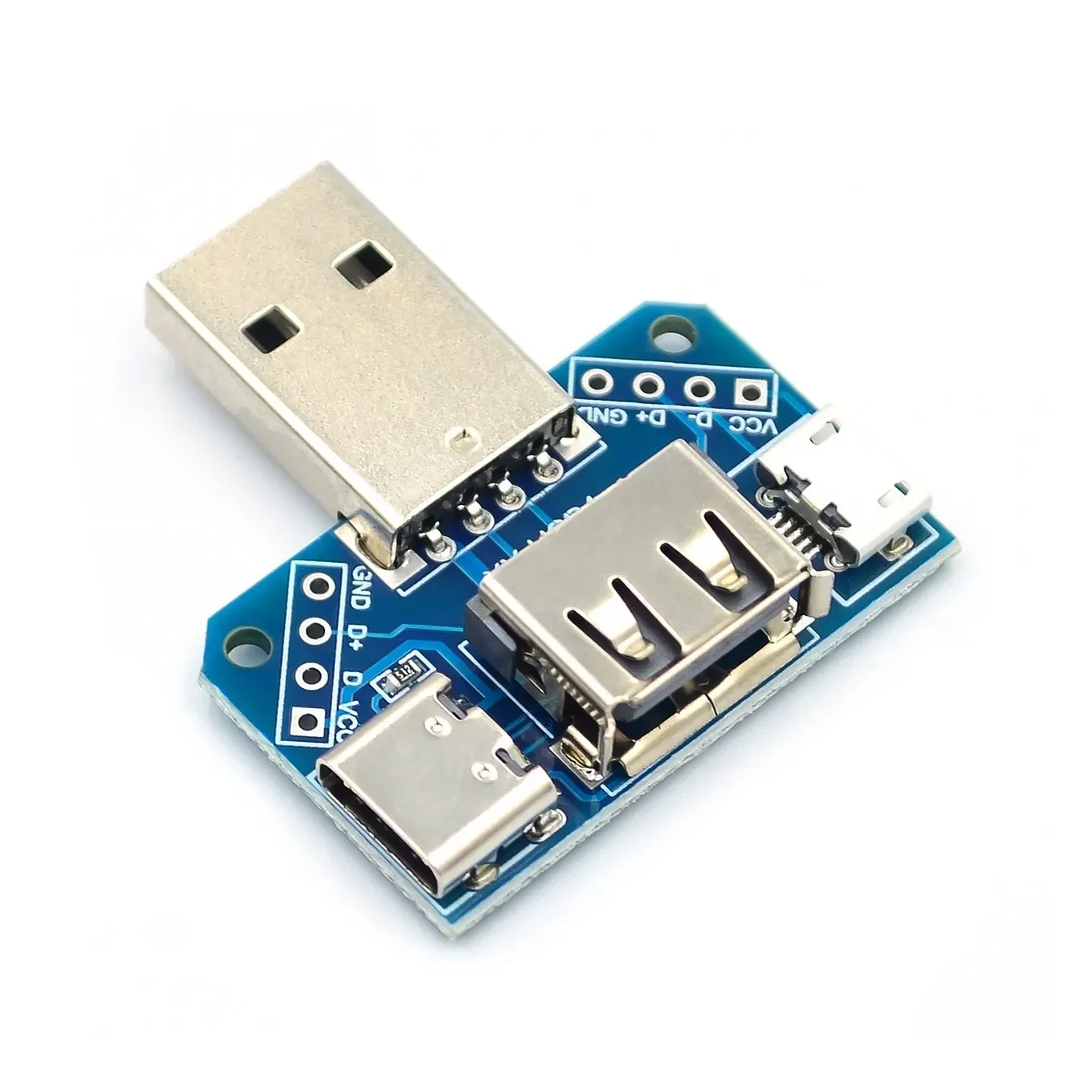 Разъем USB-головки коммутатора папа к Type-c Micro USB мама 2.54-4P тестовая плата передачи