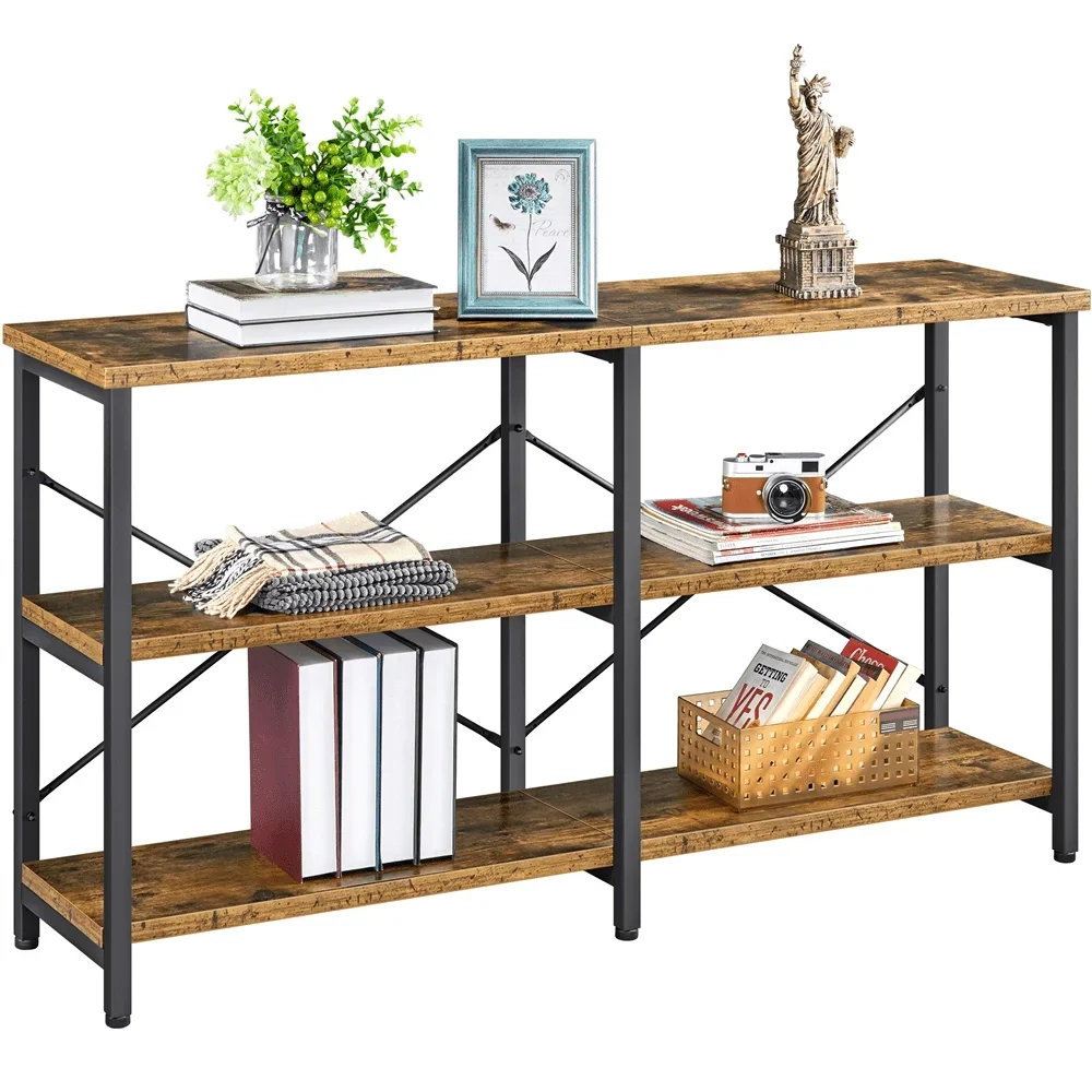 

Easyfashion 55inch 3-Tier Industrial Console Table, Multiple Colors