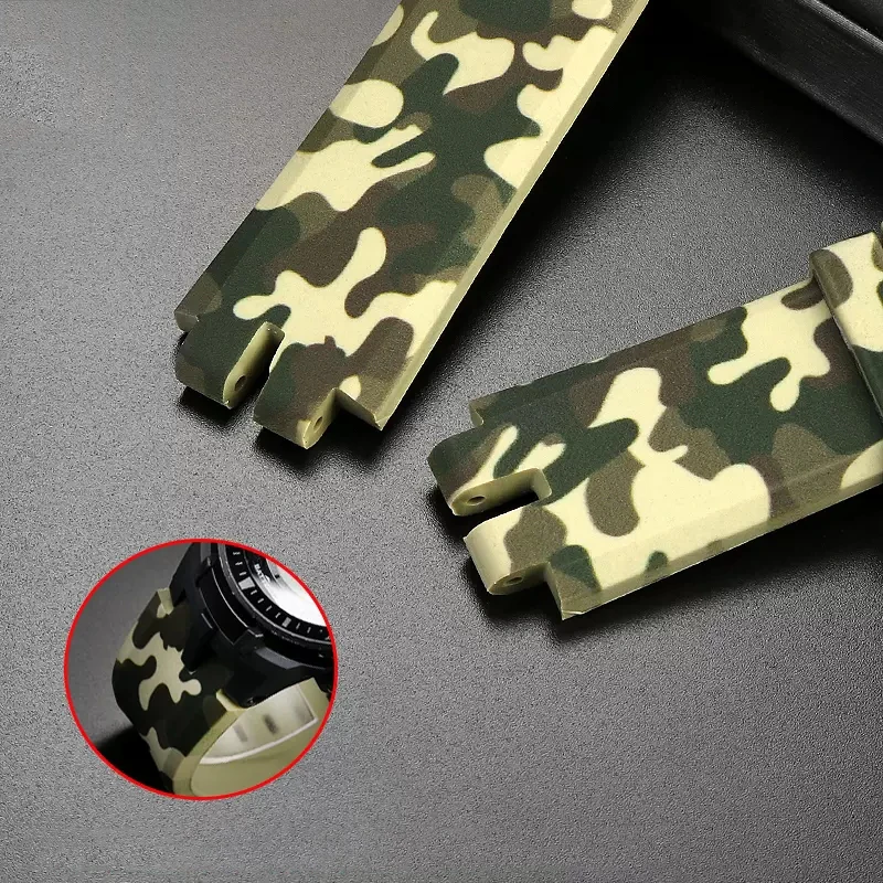 24x22mm PROTREK  Rubber Watch Strap For Casio PROTREK Series PRW-3000 \ 3100 \ 6000 \ 6100y RG-300 Silicone watchband Wristband