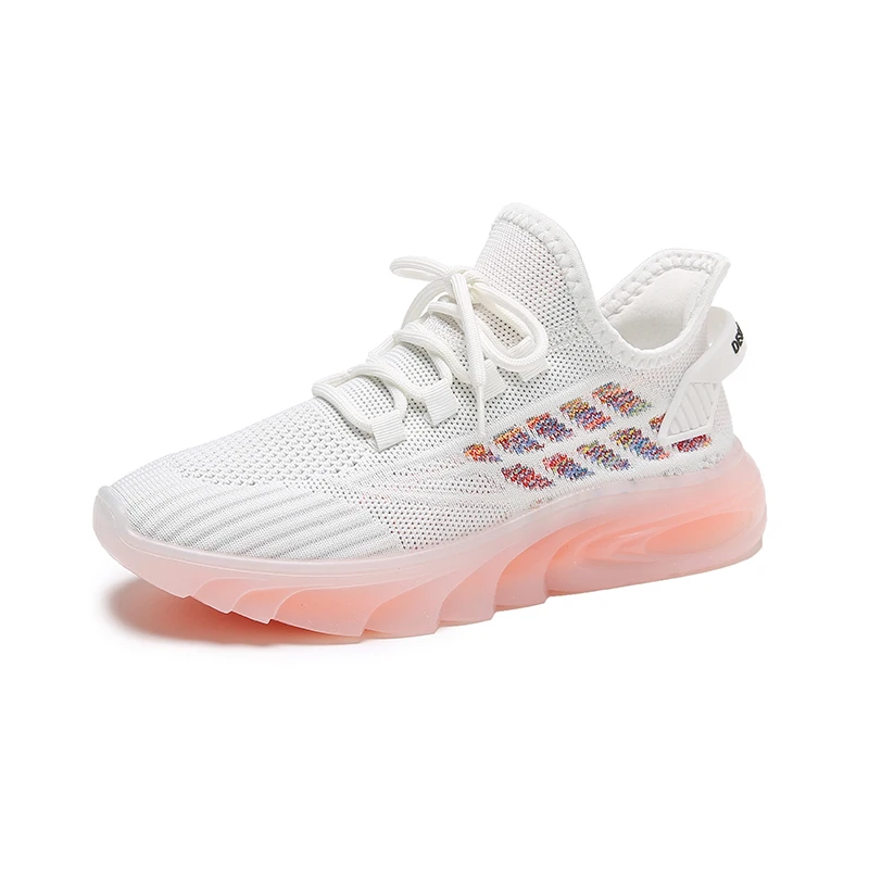 

Women Casual Mesh Flat Shoes Ladies Vulcanized Shoes Lace Up Sneakers Outdoor Sport Running Shoes