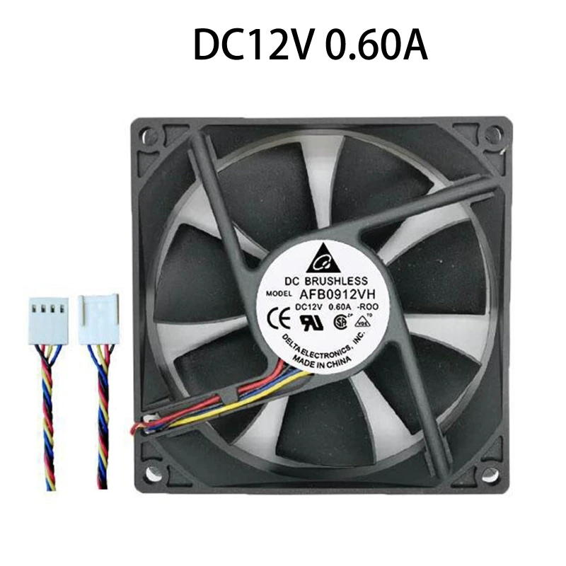Для AFB0912VH = AUB0912VH 9025 12 В 0 60 А 4-проводной осевой охлаждающий вентилятор Прямая