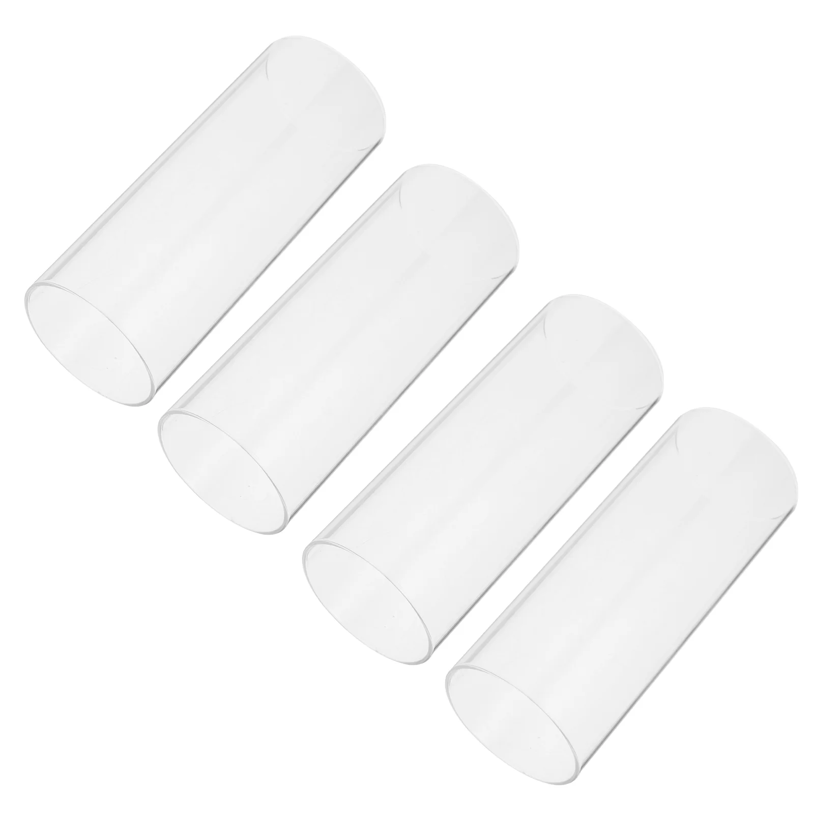 

Cover Shade Holder Chimney Tube Clear Lamp Cylinder Cup Holders Sleeve Candleholder Replacement Shades Pillar Container Open