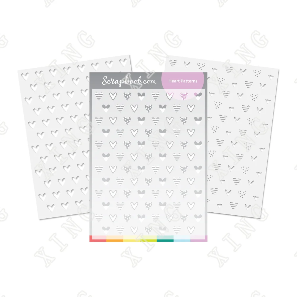 

2022 Newest Hot Sale Layered Set Heart Patterns 6x8 Stencils Reusable Make Diy Embossing Scrapbook Stamp Paper Card Decora Molds