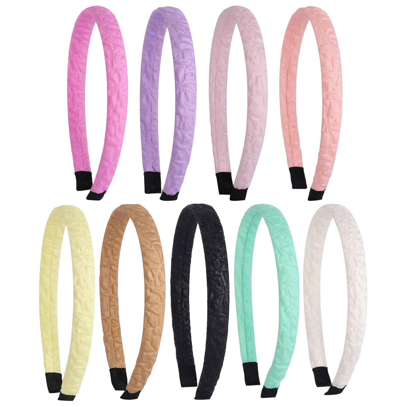 

Модный Удобный однотонный обруч для волос из гофрированной ткани, Женский обруч для волос ручной работы, аксессуары для волос, праздничные ...