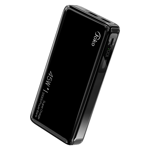 45 Вт Power Bank 20000 мАч PD3.0 Портативный зарядный аккумулятор для мобильного телефона Внешний аккумулятор QC 3.0 Зарядное устройство 22,5 Вт Poverbank 20000