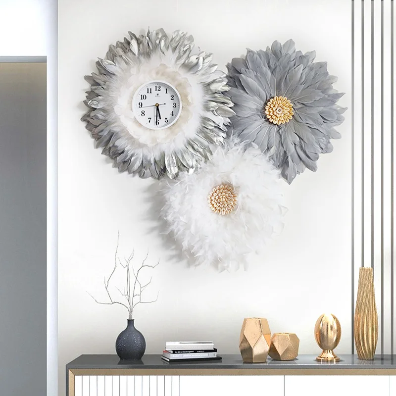 

Luxury Quartz Wall Clock Bedroom Nordic Aesthetic Fashion Silent Wall Clock Creative Wanduhren Home Decorating Items YY50WC