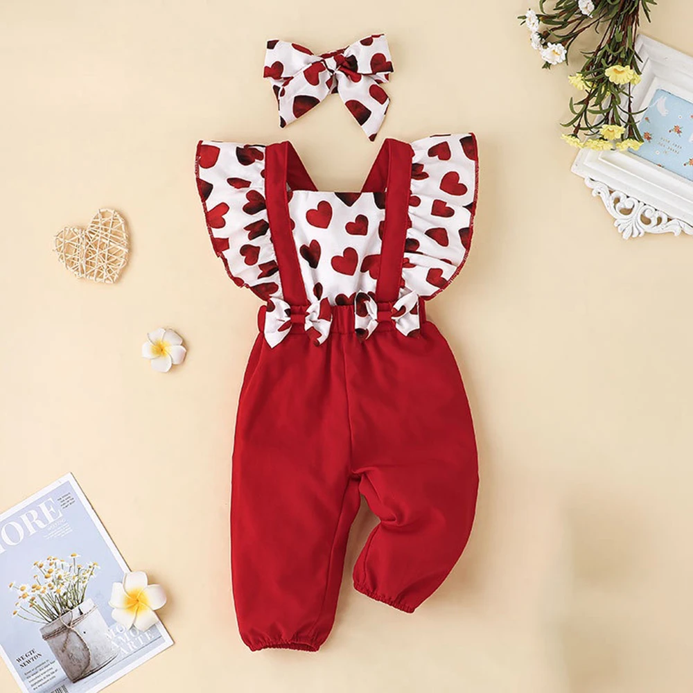 

Комбинезон для новорожденных девочек, красная одежда для маленьких детей, боди с коротким рукавом, наряд для младенцев, Детский костюм