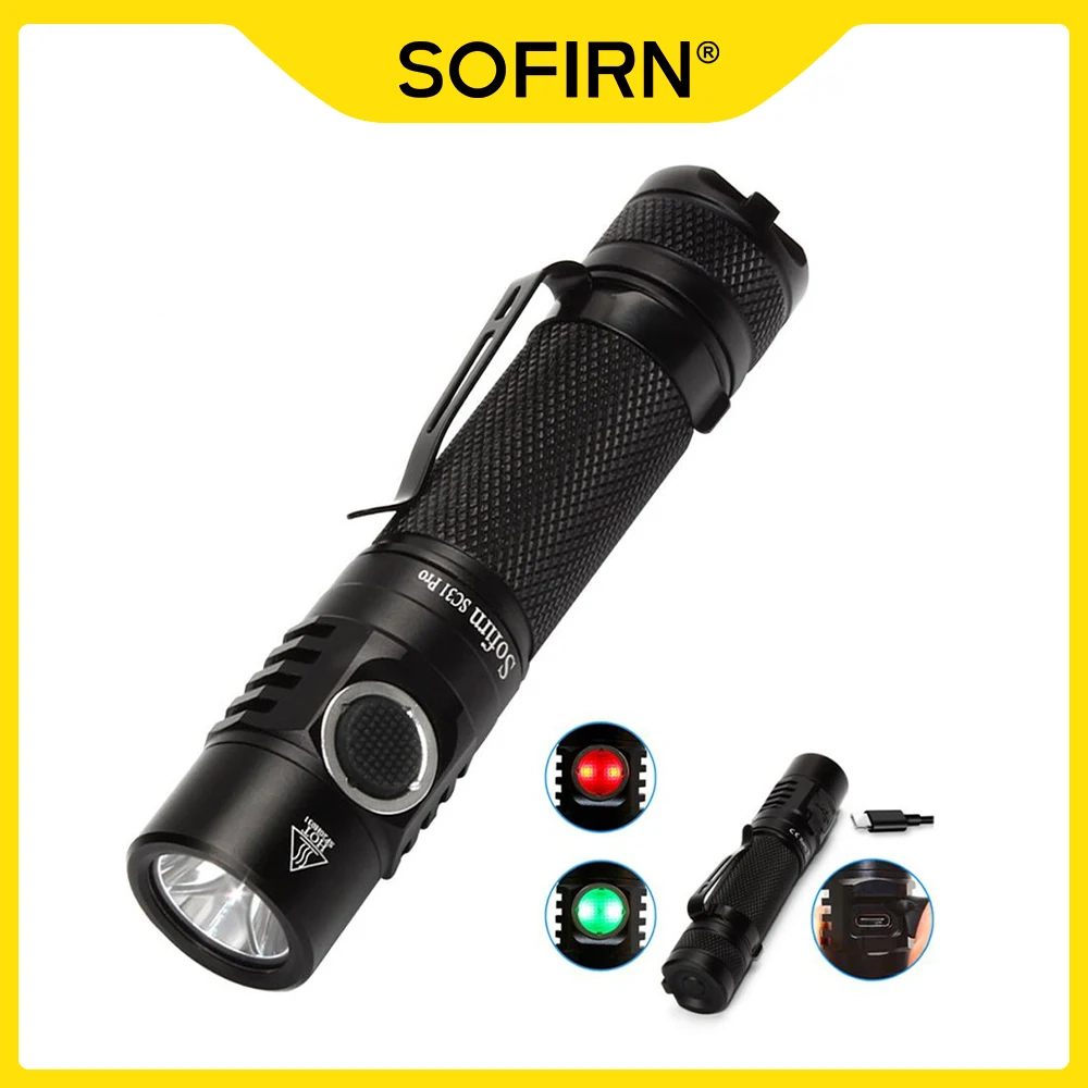 Sofirn SC31 Pro мощный 18650 лм 6500 фонарик 2