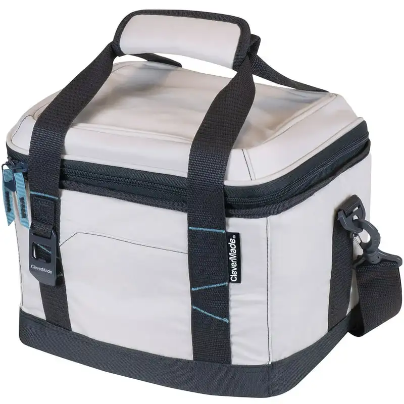 

Soft Cooler Bag Tote - Insulated 18 cans Leakproof Small Cooler Box with Bottle Opener and Shoulder Strap for Lunch, Beach, and
