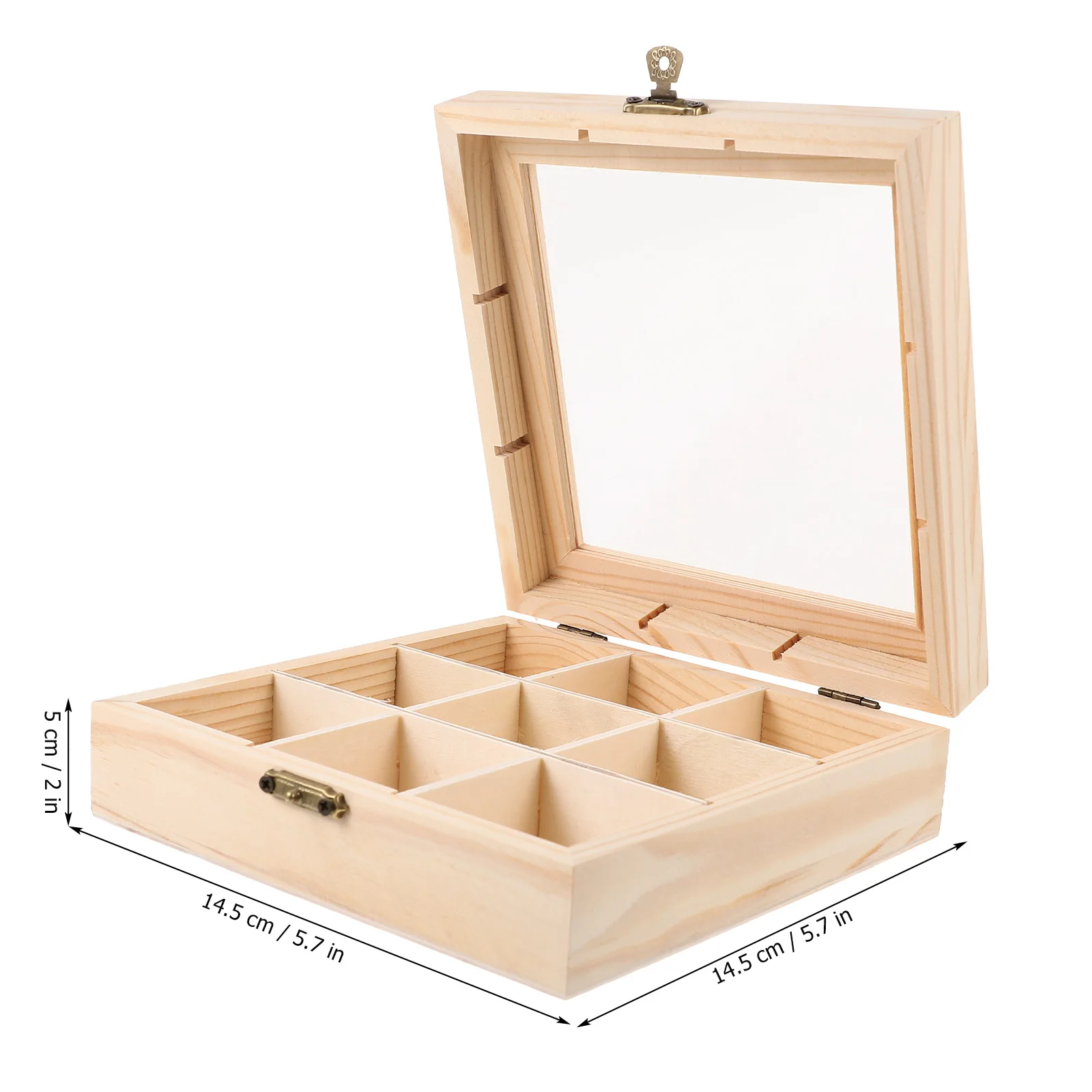 

Деревянная коробка для чая ROSENICE 9 сеток