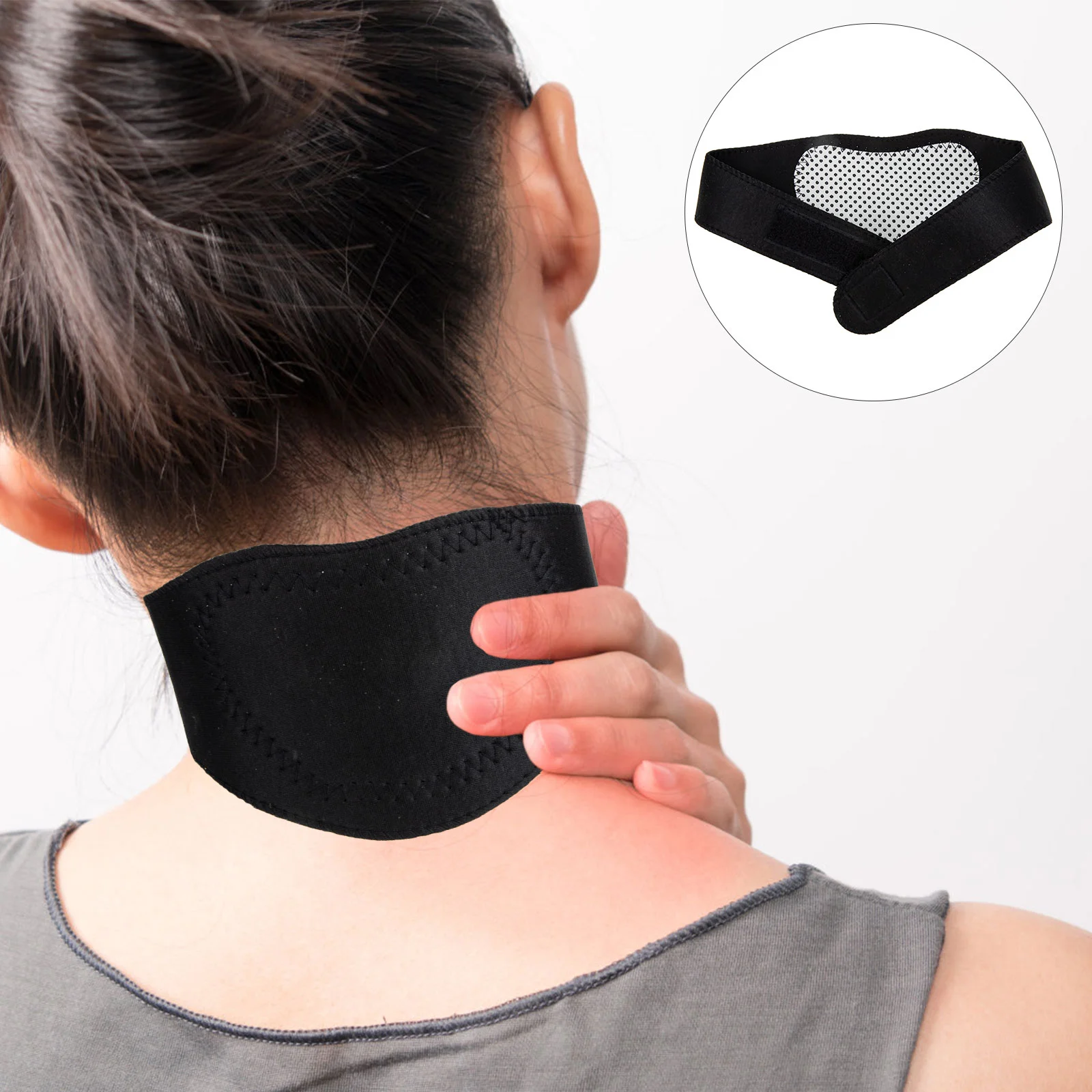 

Thermal Heating Neckband Protective Self-heating Protector Protectors Massagers Magnetic Mount Cover Brace