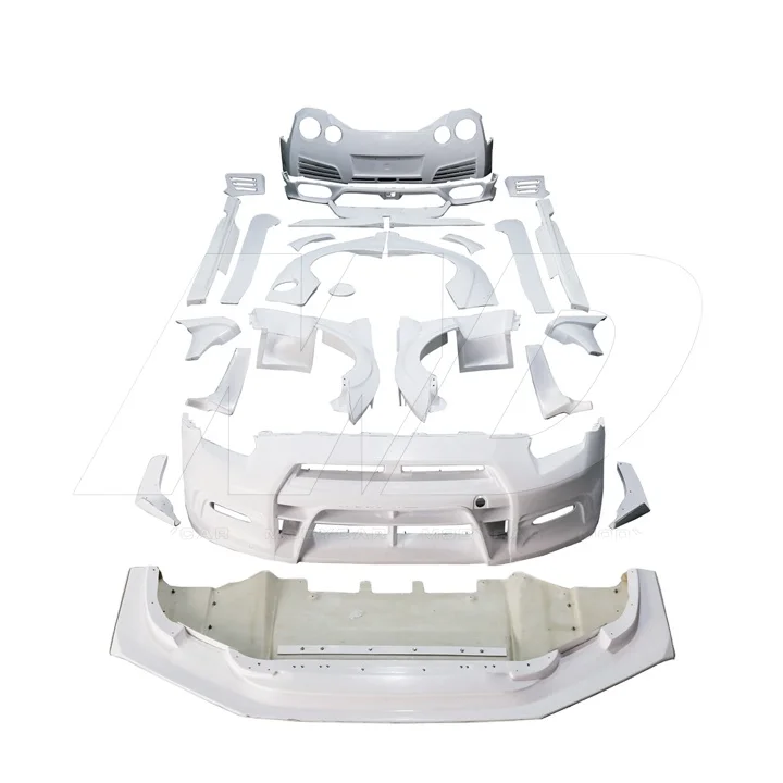 VRS Kamikaze R Super Sonic Style Широкие обвесы из стекловолокна для Nissan GTR R35 2008-2016 гг.