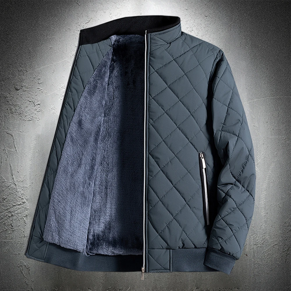 

Jaket musim dingin pria katun jaket empuk mantel hangat tebal pria ringan pakaian jalanan jaket berlapis