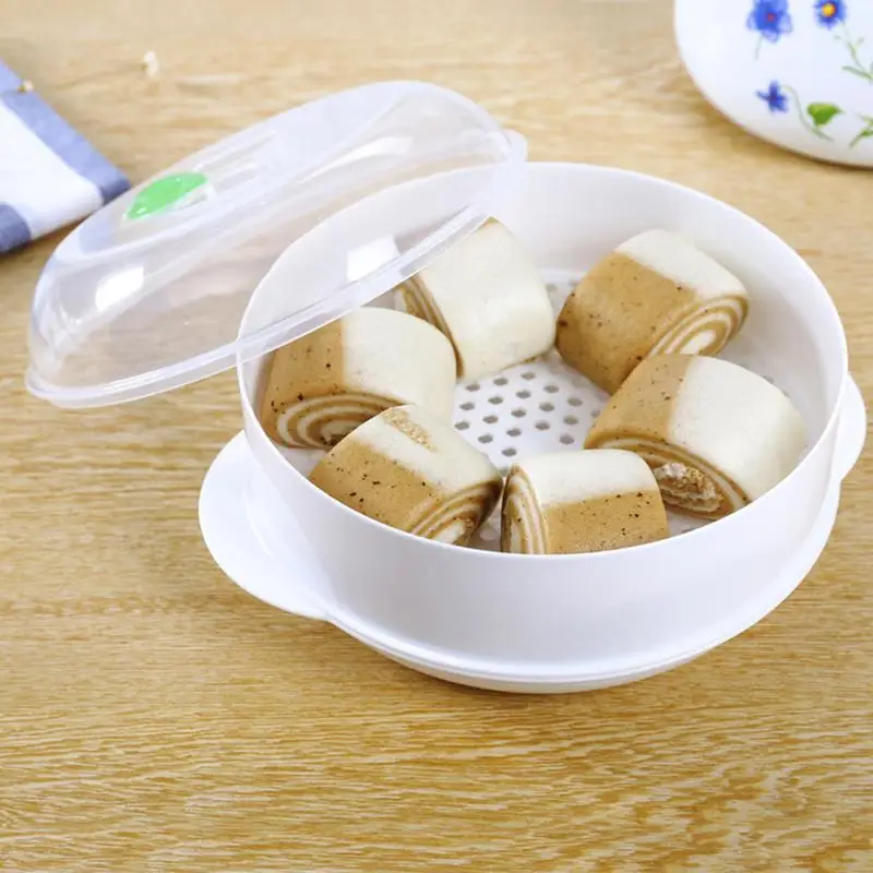 Однослойный отпариватель для микроволновой печи с крышкой контейнер