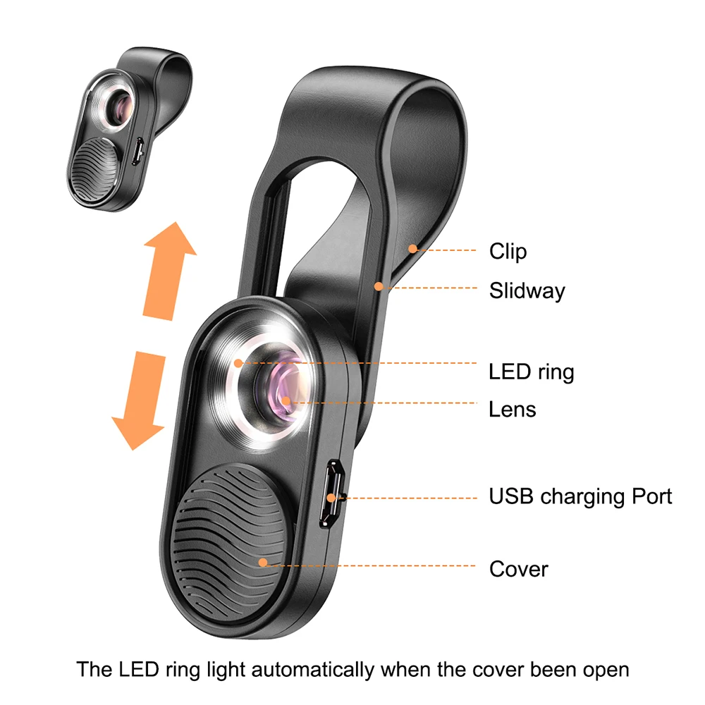 apexel100x magnification microscope lens mobile led light micro pocket lenses for iphonex xs max samsung all smartphones free global shipping