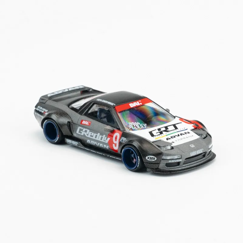 Фото Модель автомобиля Honda NSX Test Car Spec V1 из сплава, масштаб 1:64, Diecast Kaido House MINIGT №2