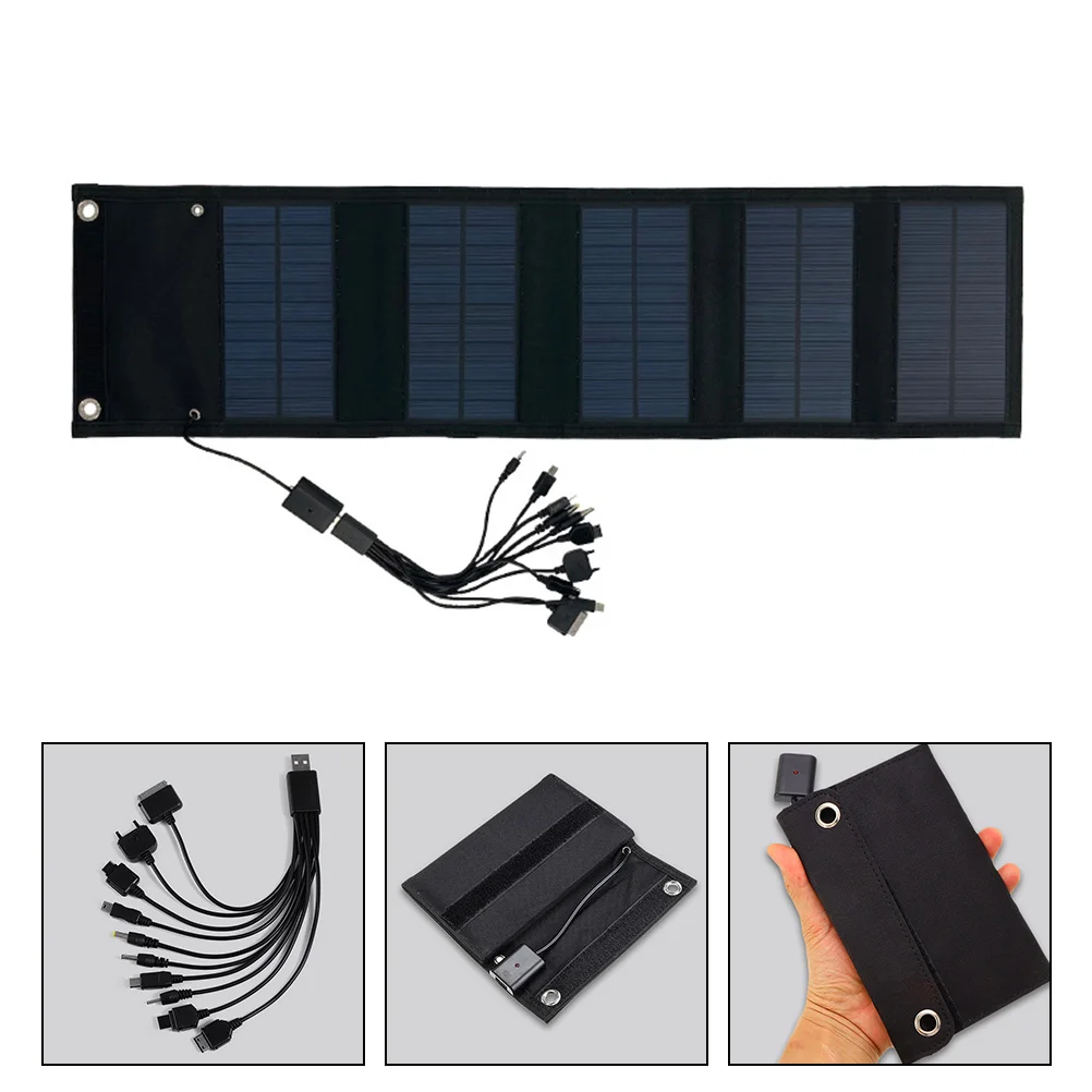 

Solar Panelwatt Foldable Usbpanels Portable Poweredmobile Power Laptop Car Dc Sola