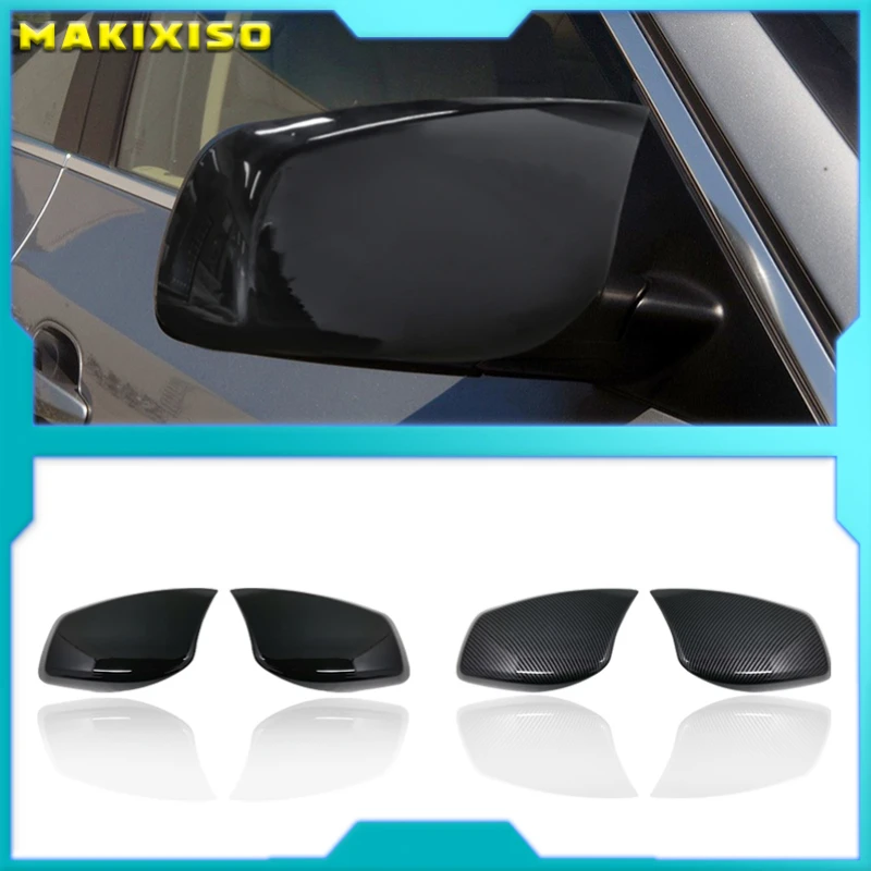 

Carbon Fiber Car Rear View Door Wing Mirror Side Mirror Cover Caps Shell Case for BMW E60 E61 E63 E64 5 Series Model 2004-2008