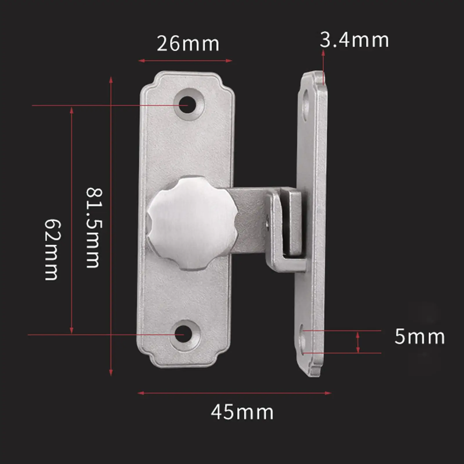 Замок-защелка для раздвижной двери сарая с винтами замки из нержавеющей стали