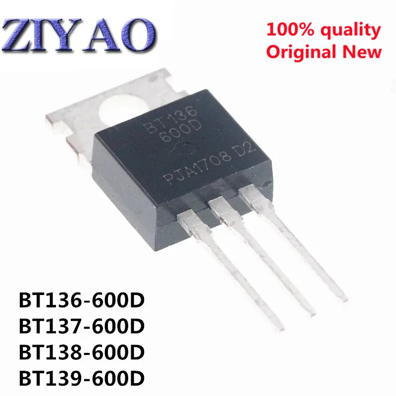 10 шт Φ TO220 BT136 600D TO-220 BT136-600D TRIAC BT136-600 BT137-600D