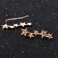 fashion statement earrings 2019 metal star moon geometric earrings for women hanging dangle earrings drop earing modern jewelry