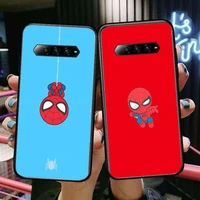 cute spiderman marvel phone case for xiaomi redmi black shark 4 pro 2 3 3s cases helo black cover silicone back prett mini cover