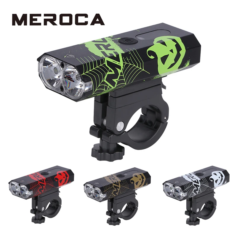 

MEROCA 3000mAh Bicycle Headlight USB Rechargeable Rainproof Smart Sensing Mtb Road Bike Headlight Bicycle Accessories