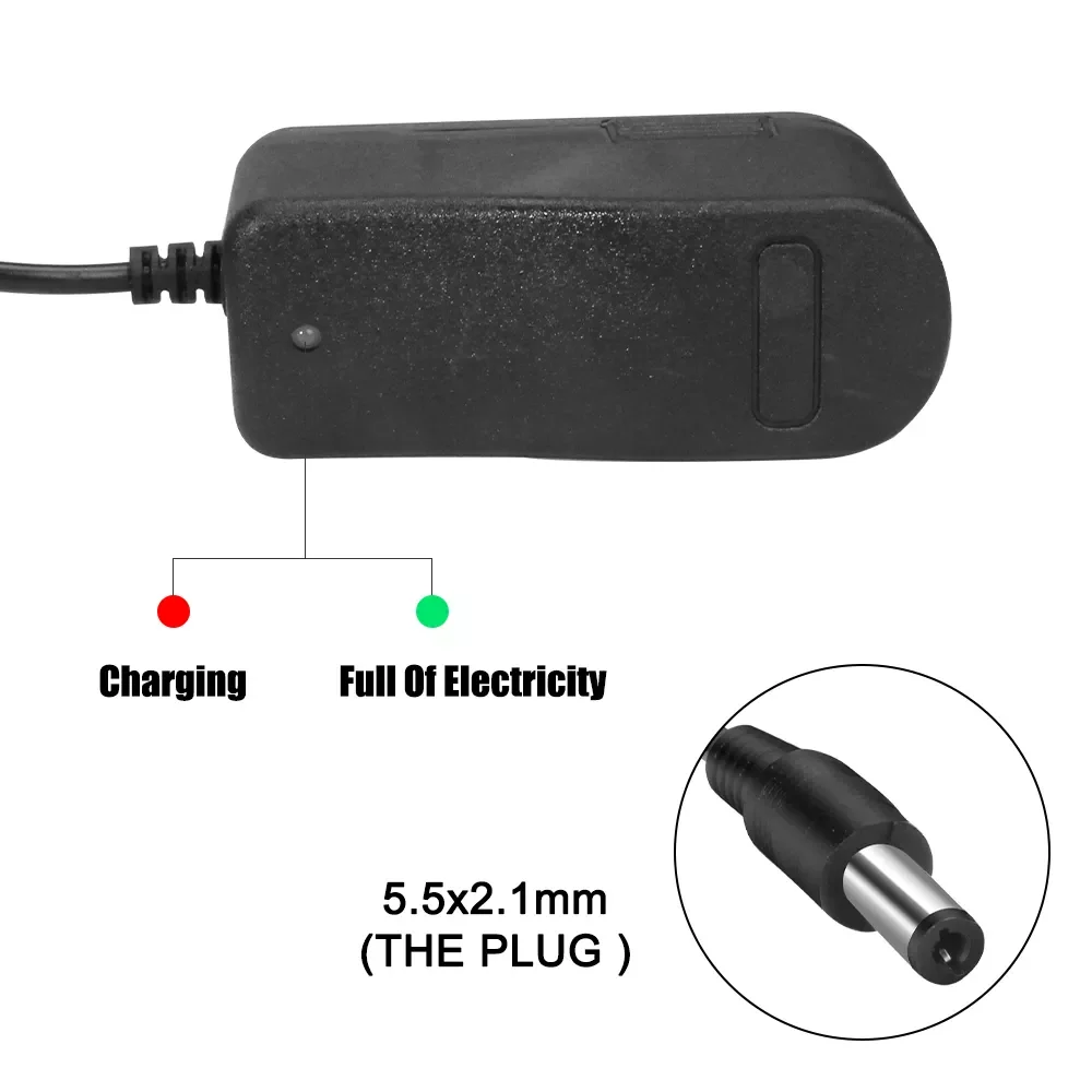 

4.2/8.4/12.6/14.6/16.8V 1A Lithium Battery Charger Lithium Polymer Battery Power Supply Adapter Charger DC 5.5 *2.1 MM