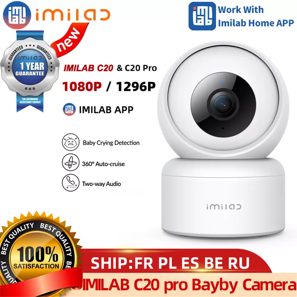 

IMILAB C20 Pro Bayby камера Wi-Fi 1296P HD Ip внутренняя безопасность для умного дома 360 ° видео видеонаблюдение PTZ веб-камера видеонаблюдения
