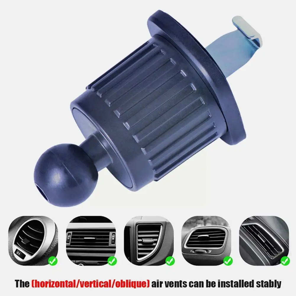 

Universal Car Air Vent Clip 17mm Ball Head Base Mount Stand For Car Mobile Phone Holder Air Outlet Hook GPS Bracket Accesso Z9B9