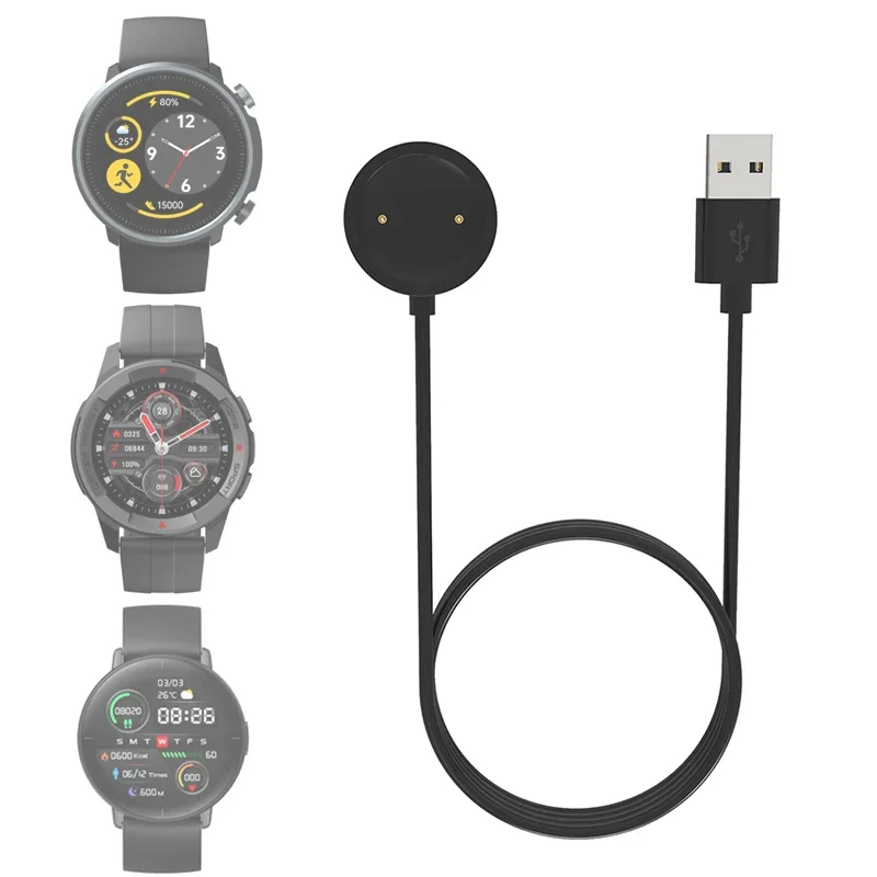Фото USB-кабель для зарядки для Xiaomi Mibro A1/X1/Lite Mibro Color Sport, умные часы, док-станция, адаптер для зарядного устройства, аксессуары №1