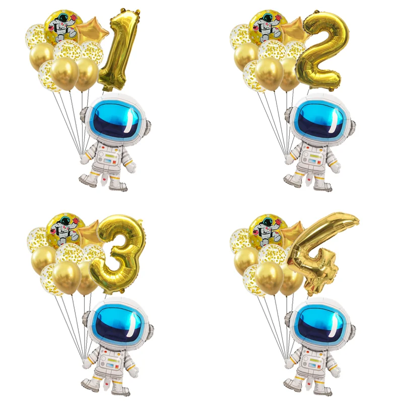 

Outer Space Party Astronaut Balloon Rocket Foil Balloon Galaxy Theme Party Boy Child Birthday Party Decoration Supplies