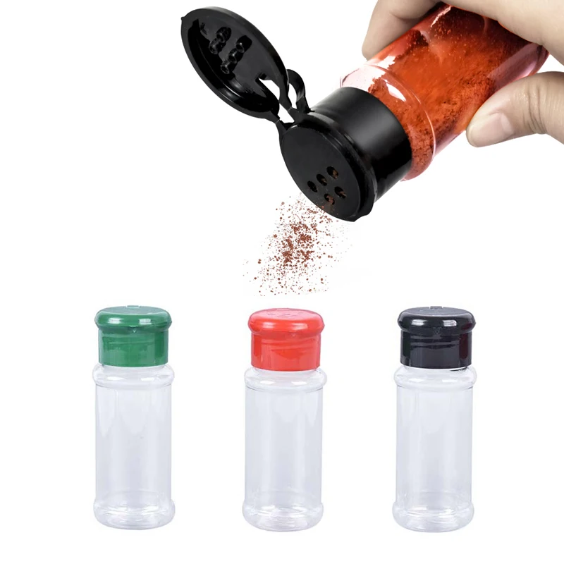 

Spice Salt Shaker Plastic Portable Condiment Pepper Shaker Seasoning Jar Outdoor Picnic BBQ Cutlery Camping