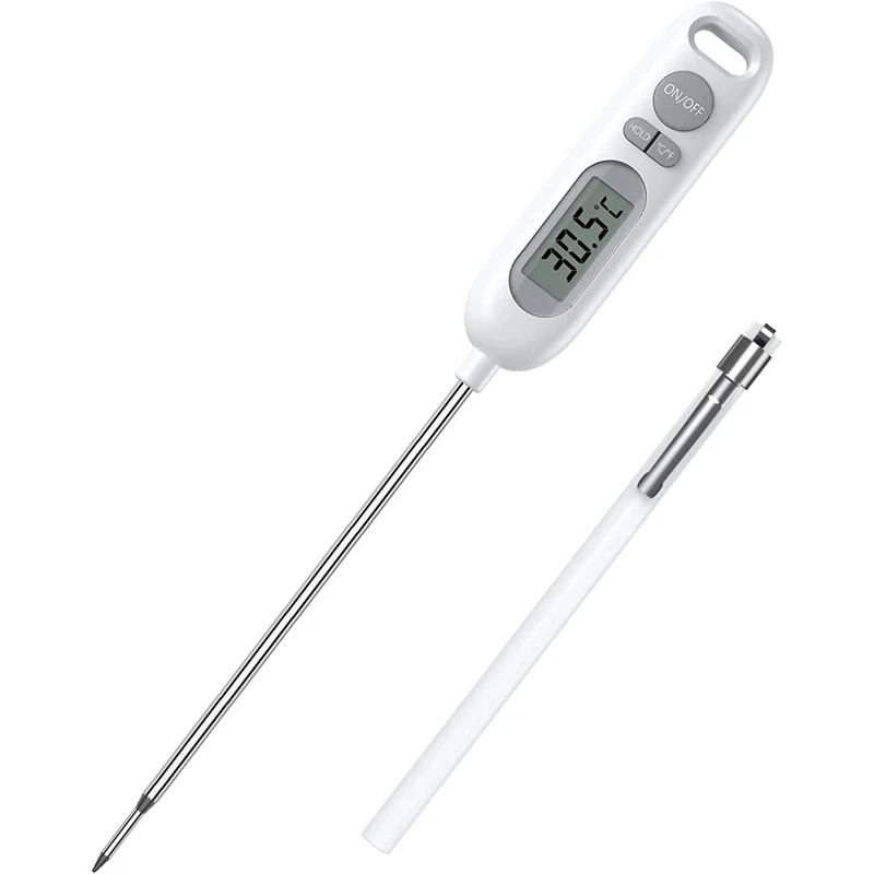 

Водонепроницаемый термометр IPX65 для мгновенного считывания, Кухонный Термометр с автоматическим выключением для приготовления пищи, барбе...