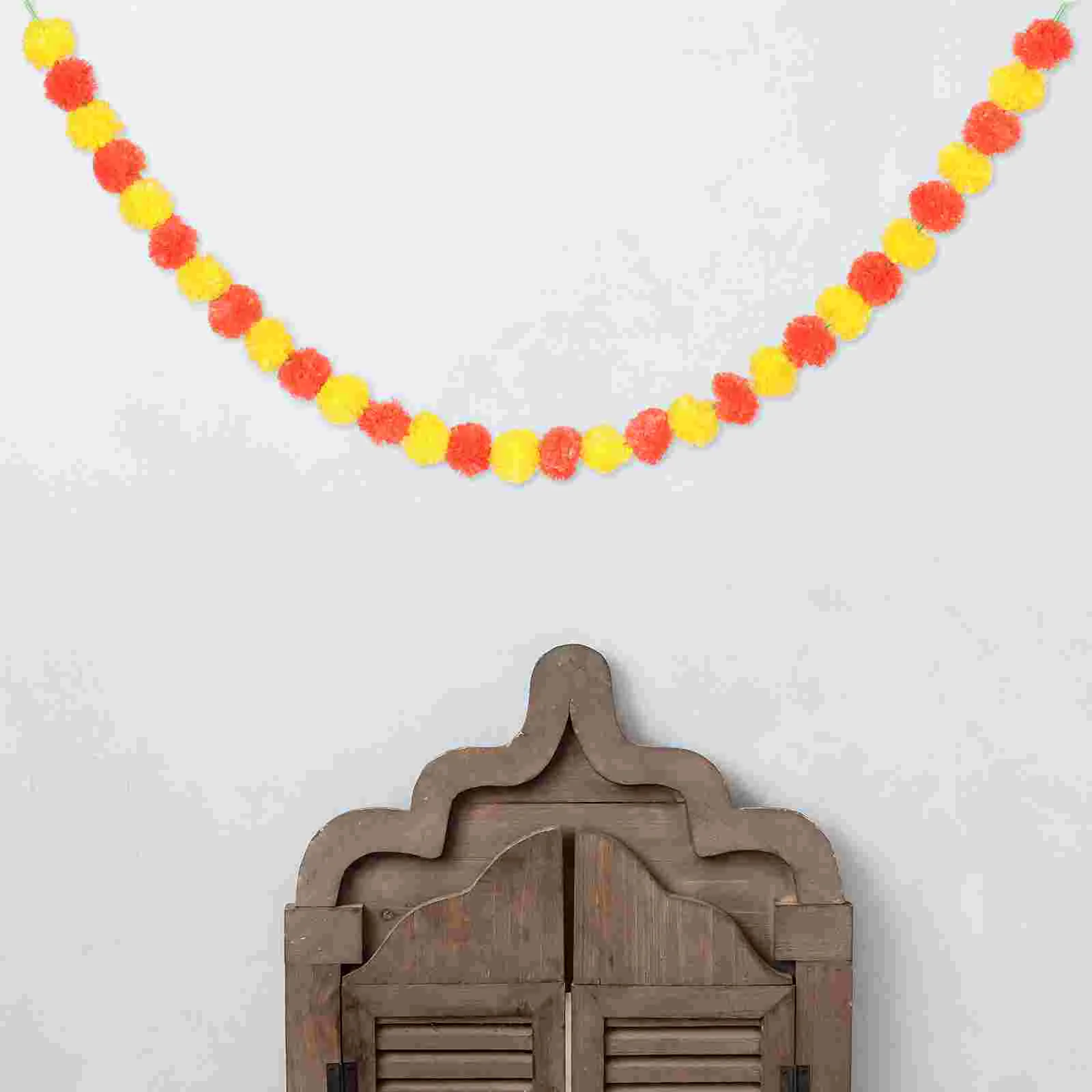 День мертвых орнамент искусственные листья индийские календулы гирлянды Pooja