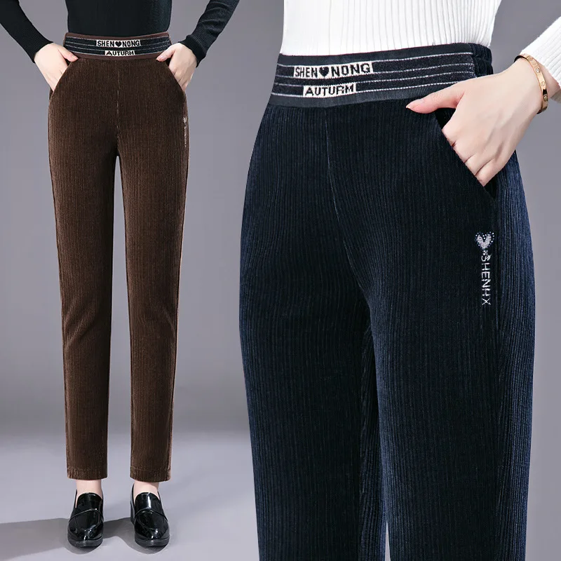 

6250 Fall/Winter Corduroy Women's Pants 2022 Pants Corduroy Chenille Outer Wear Legging Women's Pants New