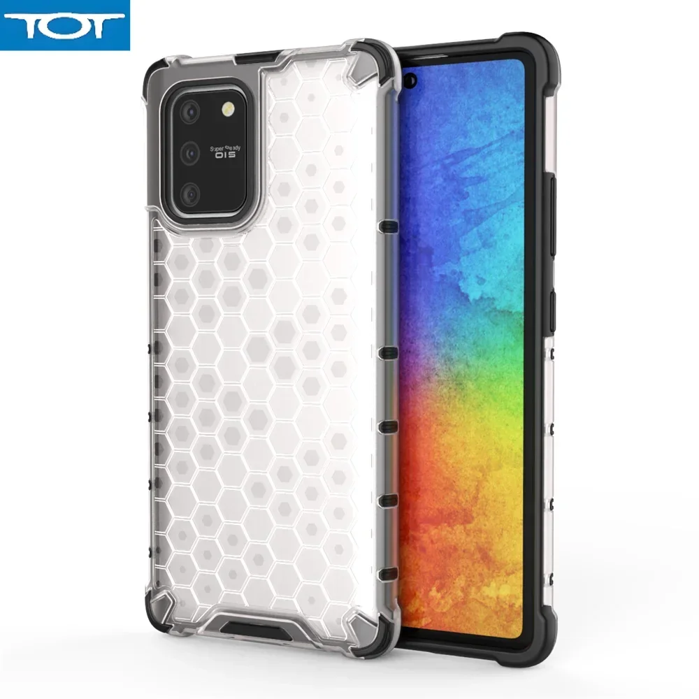 Фото Противоударный чехол из ТПУ + ПК с жесткой задней крышкой для Samsung Galaxy S10 Lite Note 10 Lite S10 Lite Note 10 Lite, чехлы для телефонов Coque Fundas №1