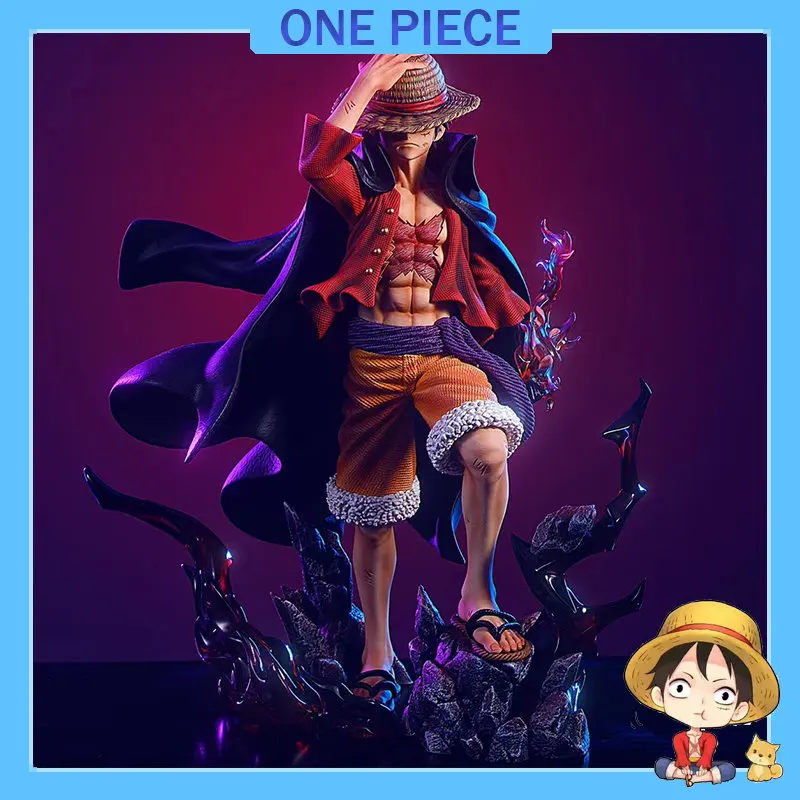 

25cm One Piece Luffy Anime Figure Four Emperors Sun God Nika Monkey D Luffy Action Figurine PVC Collectible Model Doll Toys Gift