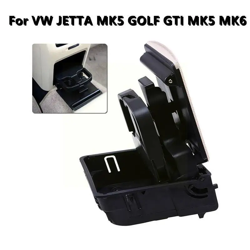 

Подлокотник центральной консоли, задний подстаканник для напитков для VW Jetta MK5 5 Golf MK6 6 VI 1K0862532 1K0862532C Q1V4
