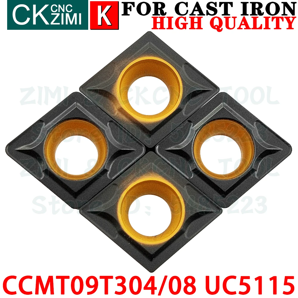 

CCMT09T304 UC5115 CCMT09T308 UC5115 CCMT09T3 CCMT Твердосплавные вставки Инструмент для внешних токарных вставок Режущий инструмент для токарных станков с ЧПУ д...