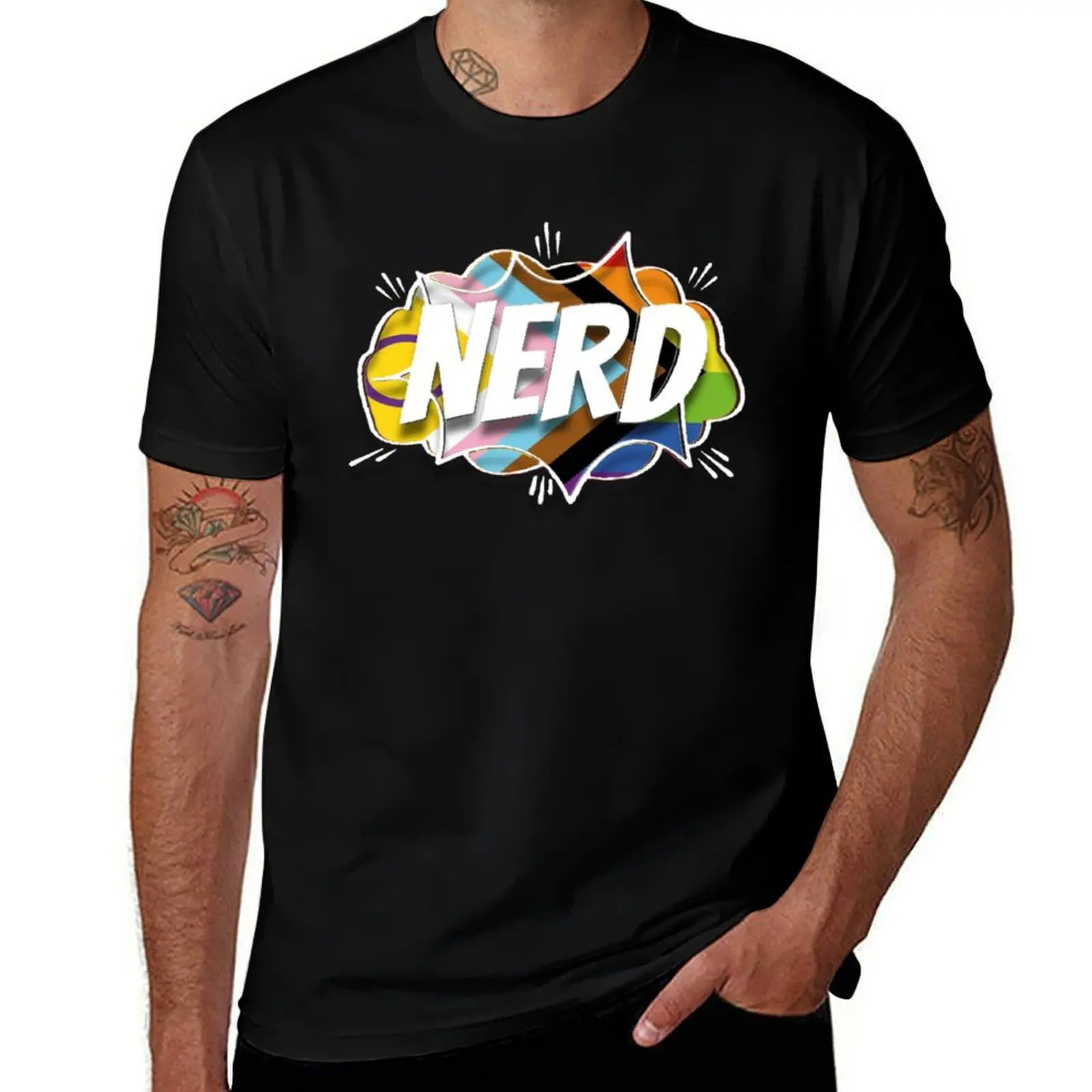 Футболка NERD Pride винтажная одежда милая Одежда для мальчиков спортивные