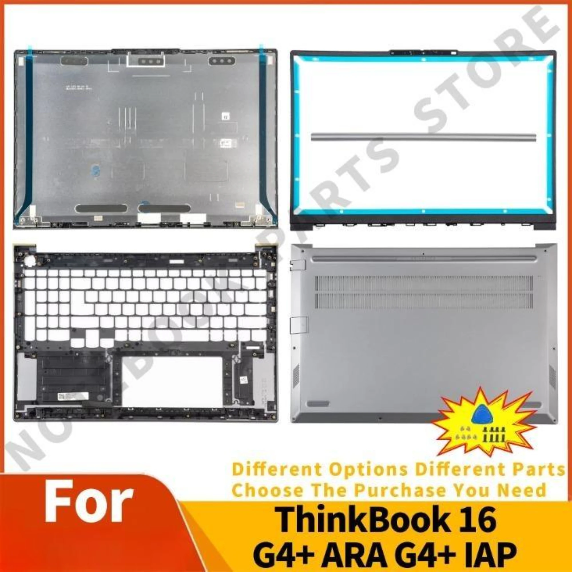 Фото Новинка для ThinkBook 16 G4 + ARA Gen 4 + IAP 2022 2023, металлическая задняя крышка, упор для рук, нижний корпус, детали для ноутбука №1