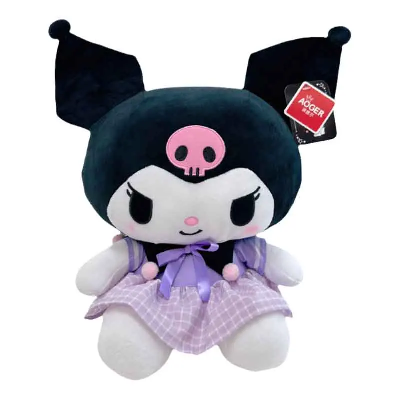 

38 см Sanrioed мультфильм аниме фигурка Униформа Kuromi Мягкая Плюшевая Кукла симпатичная мягкая кавайная детская игрушка подарок на день рождения